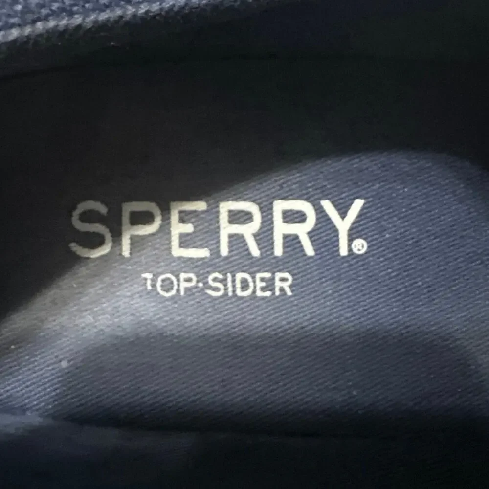 Sperry Topsider Women's 7 Pier Wave Canvas Boat Shoe ST585104 Memory Foam Navy